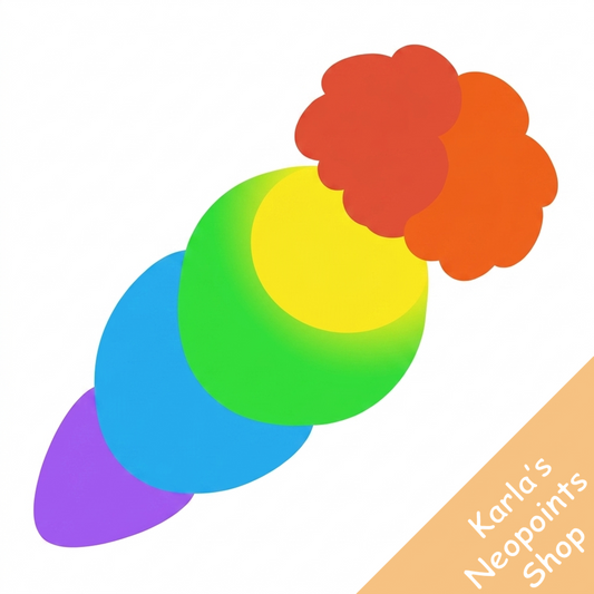 Rainbow Cybunny Carrot Plushie