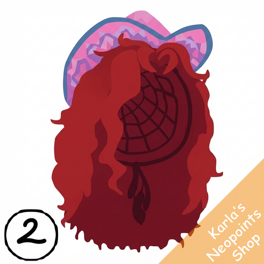 Curly Ginger Wig with Kauboy Hat