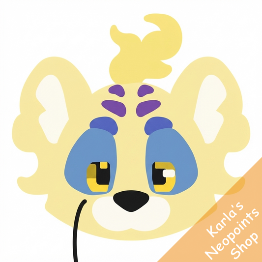 Adorable Yellow Kougra Kite