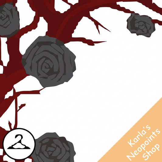 Black Roses and Vines Background Item