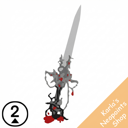 Decorative Black Sword Handheld