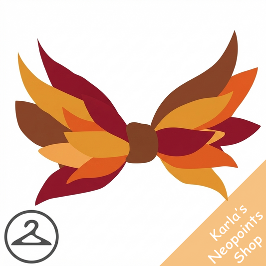 Autumn Leaf Hair Bow