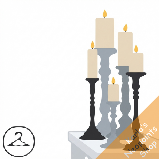 Black & White Candle Stick Foreground