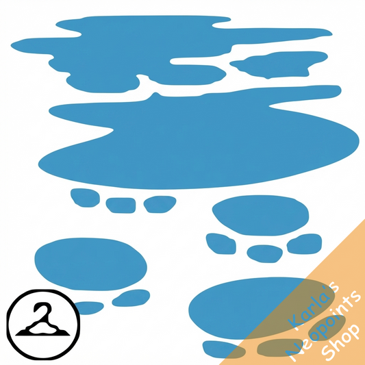Blue Painted Feet