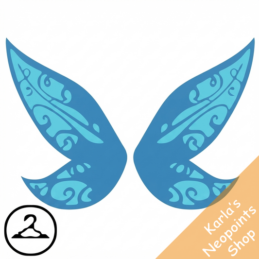 Brilliant Blue Faerie Wings
