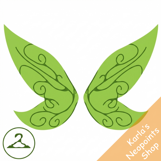 Brilliant Green Faerie Wings