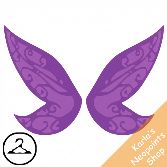 Brilliant Purple Faerie Wings