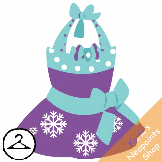 Bright Snowflake Apron