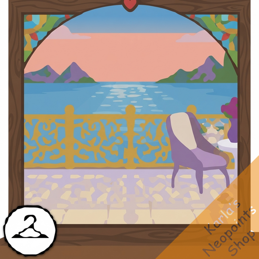 Breakfast on the Balcony Background