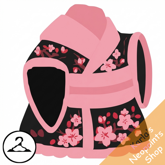 Black Cherry Blossom Kimono