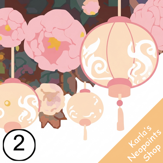 Moonlit Peonies Garland