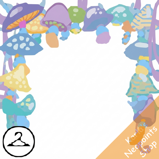 Colourful Mushroom Garland