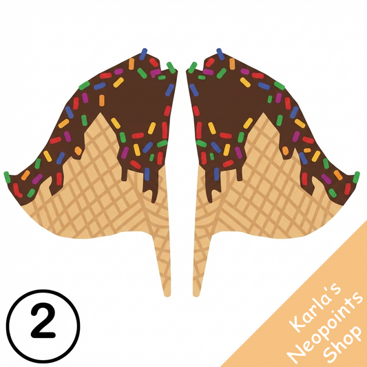 Chocolate Dipped Waffle Cone Wings