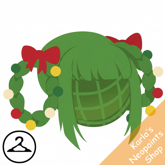 Christmas Wreath Wig