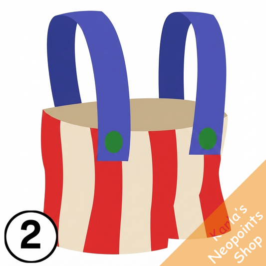 Carnival of Terror Clown Pants with Suspenders