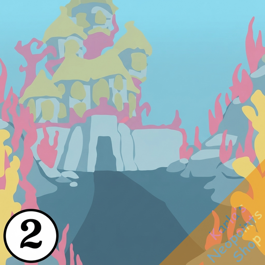 Dyeworks White: Maraquan Castle Background