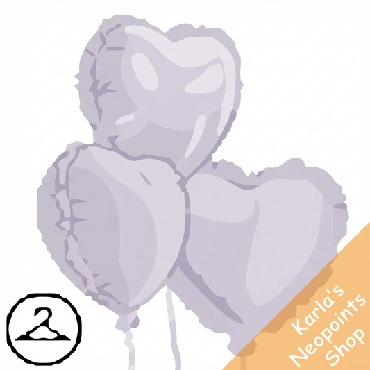 Dyeworks White: Gothic Valentine Balloons