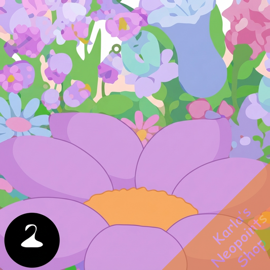 Flower Bed Background