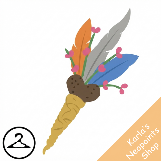 Colourful Feather Bouquet
