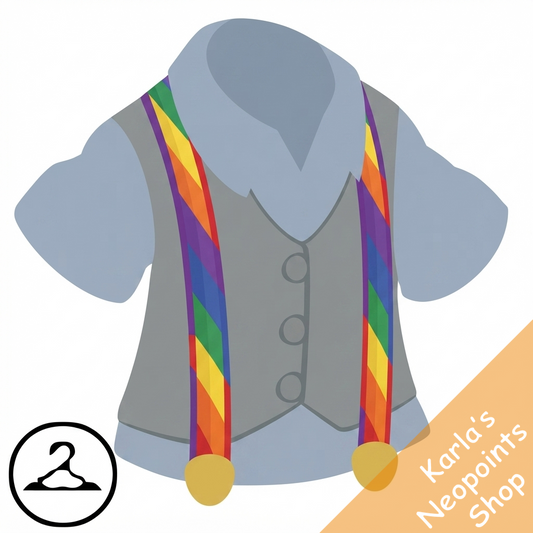 Dark Multicolour Suspender Ensemble