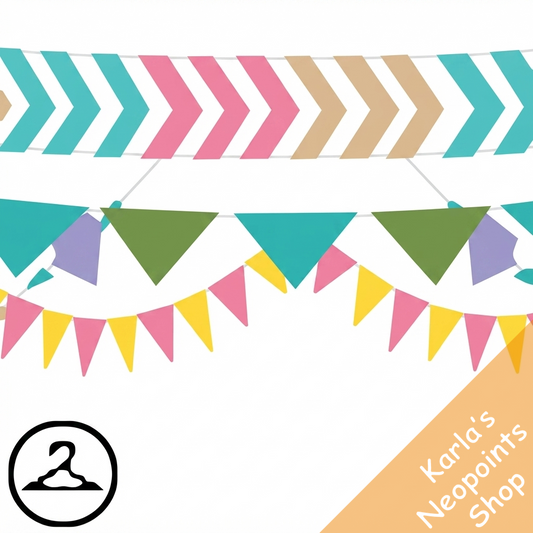 Colourful Tribal Print Garland