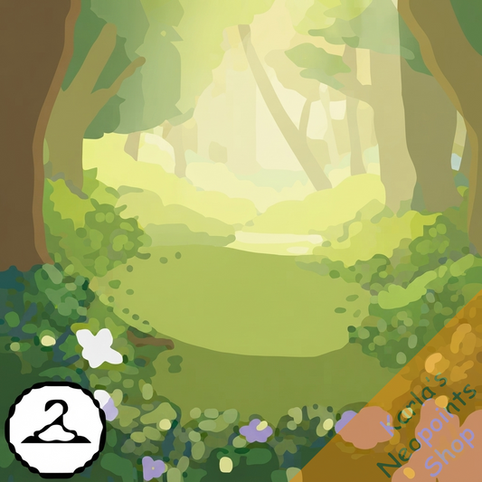 Premium Collectible: Enchanting Clover Forest Background