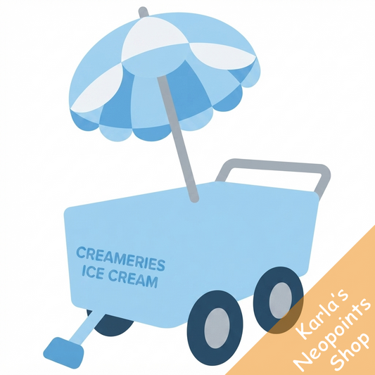 Pull Along Ice Cream Cart