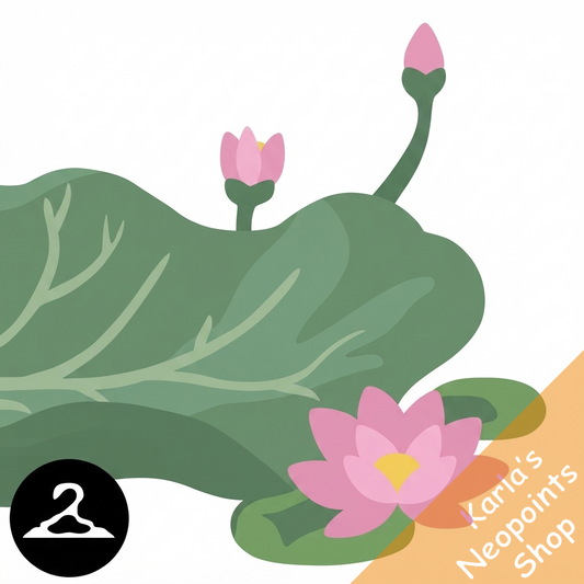Sitting on A Lotus Leaf Trinket