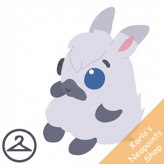 Overstuffed Snowbunny Plushie Handheld