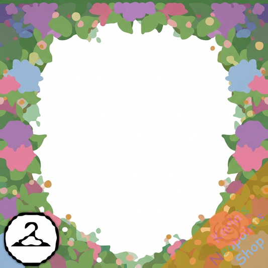 Dreamy Spring Flower Frame
