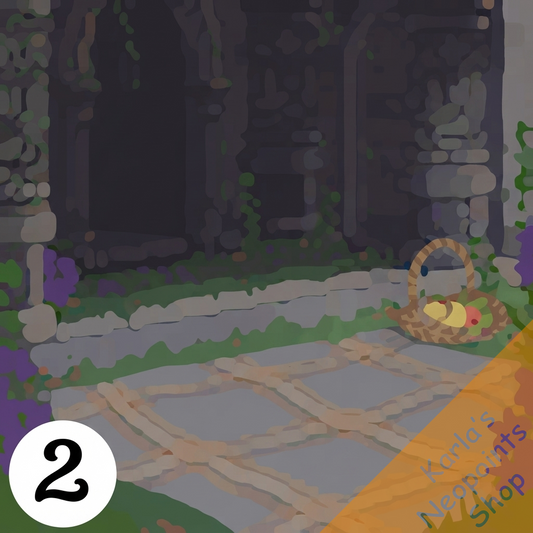 Gothic Spring Picnic Background