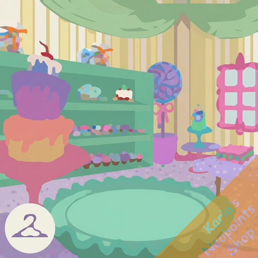 Charming Bakery Display Background