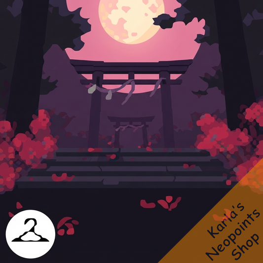 Blood Moon Night Background