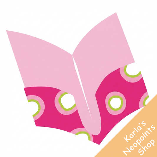 Pink Folder with Circles
