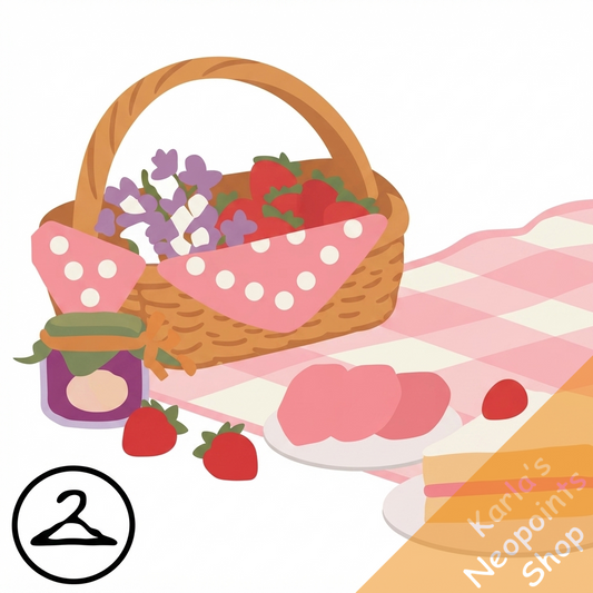 Strawberry Picnic Blanket Trinket