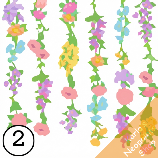 Blooming Pastel Flower Backdrop