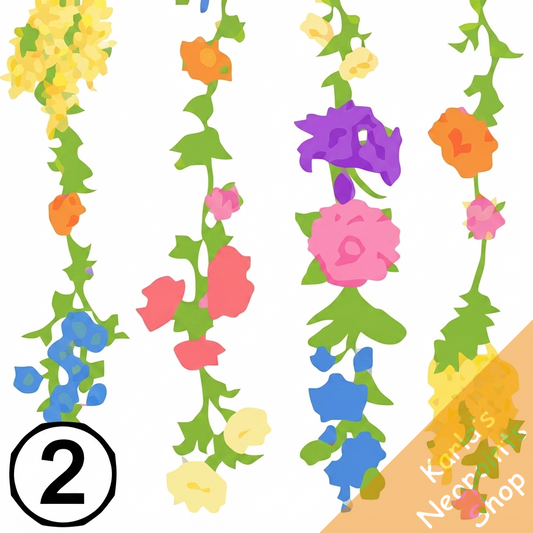 Dyeworks Rainbow: Blooming Pastel Flower Backdrop