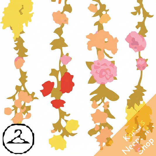 Dyeworks Sunset: Blooming Pastel Flower Backdrop