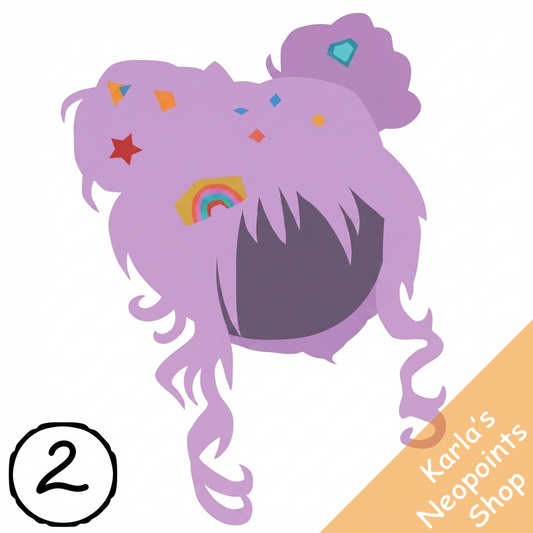 Dyeworks Lavender: Mint Green Space Buns Wig