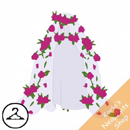 Dyeworks White: Summery Floral Cape