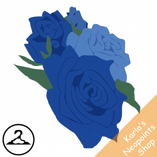 Blue Roses Kougra Eyepatch Wearable