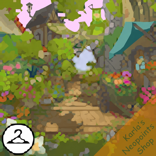 Walled Garden Path Background