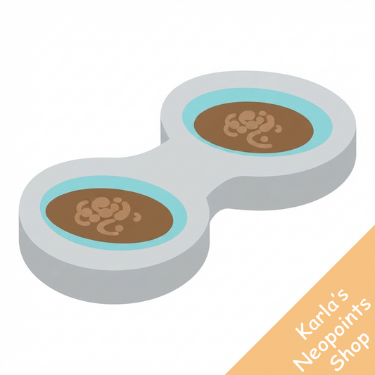 Dyeworks Brown: Black Button Contacts