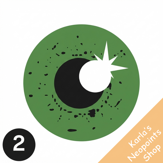 Dyeworks Green: Holiday Light Contacts