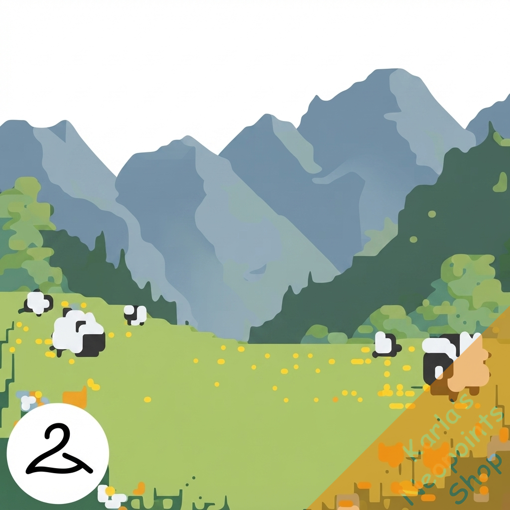 Spring Mountainside Background