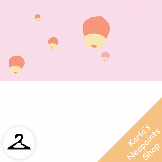 Dyeworks Pink: Shenkuu Lantern Sky Garland
