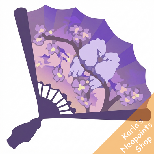 Dyeworks Purple: Shenkuu Handheld Fan