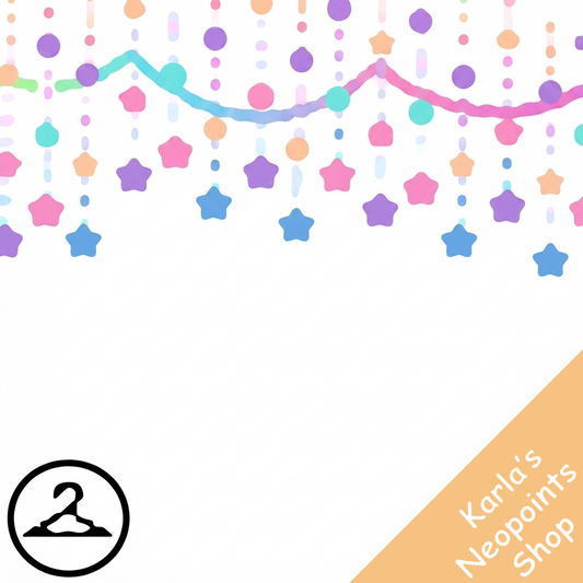 Kawaii Pastel Star Garland