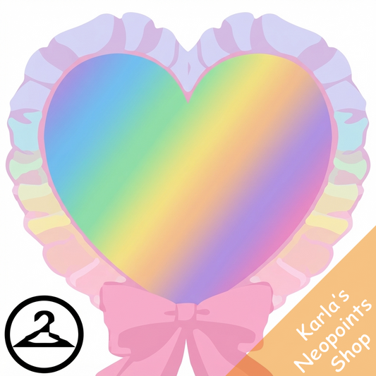 Kawaii Pastel Ruffled Heart Trinket