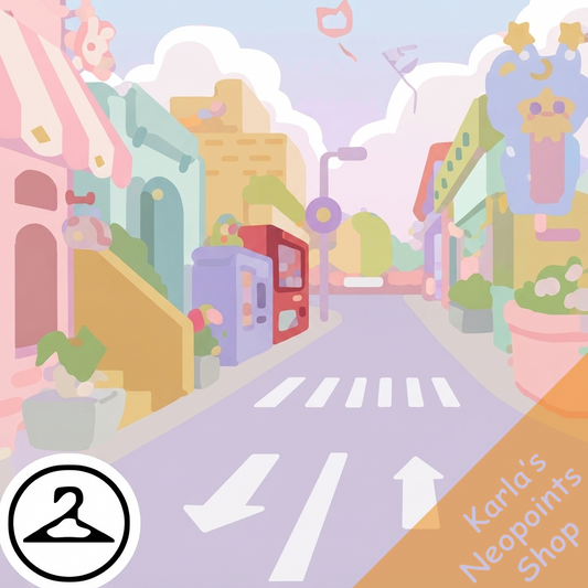 Super Kawaii Window Shopping Background